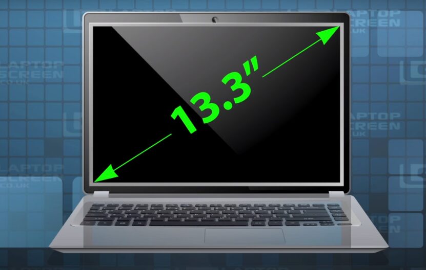 determine the screen size from the laptop's serial number
