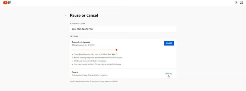 How To Cancel or Pause YouTube TV